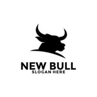 bull head logo design inspiration, bull logo vector template