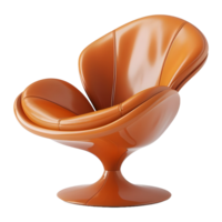 AI generated 3D Rendering of a Flower Beautiful Chair Soft on Transparent Background - Ai Generated png