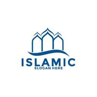 Modern Islamic Luxury Logo Vector Template, Muslim Logo Icon