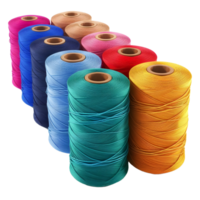 AI generated 3D Rendering of a Sewing Threads on Transparent Background - Ai Generated png