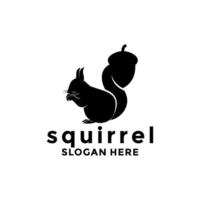 Squirrel logo design template, Vector illustration