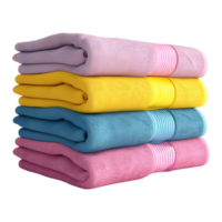 AI generated 3D Rendering of a Colorful Towel on Transparent Background - Ai Generated png