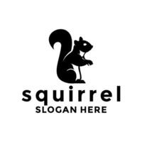 squirrel vector logo design. modern squirrel logo template