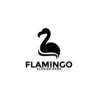 flamenco pájaro logo concepto, elegante flamenco logo vector modelo