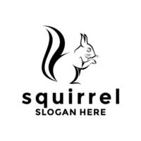 Squirrel logo design template, Vector illustration