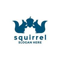 Squirrel logo design template, Vector illustration