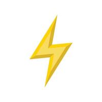 lightning bolt icon vector design template inwhite background