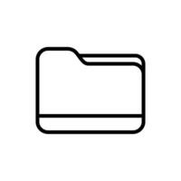folder icon vector design template in white background