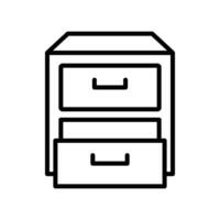 drawer icon vector design template in white background