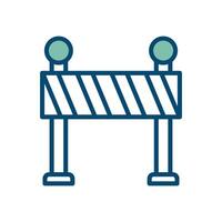 road barrier icon vector design template in white background