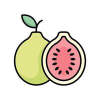 guava icon vector design template in white background