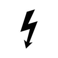lightning bolt icon vector design template inwhite background