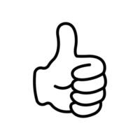 thumb up icon vector design template in white background