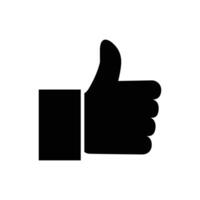 thumb up icon vector design template in white background