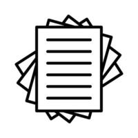 stack of paper icon vector design template in white background