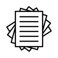 stack of paper icon vector design template in white background