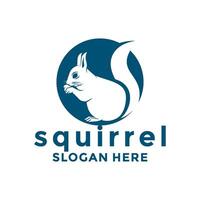 Squirrel logo design template, Vector illustration