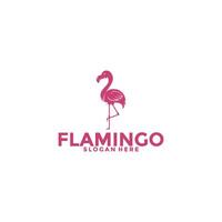 flamenco pájaro logo concepto, elegante flamenco logo vector modelo