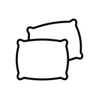 pillow icon vector design template in white background