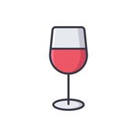 wine icon vector design template in white background