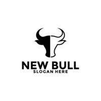 bull head logo design inspiration, bull logo vector template