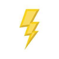 lightning bolt icon vector design template inwhite background