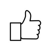 thumb up icon vector design template in white background