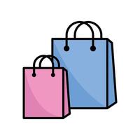 shopping bag icon vector design template in white background