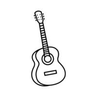 guitarra icono vector diseño modelo en blanco antecedentes