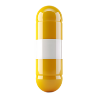 AI generated 3D Rendering of a Capsule or Pill on Transparent Background - Ai Generated png