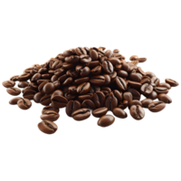 ai generato 3d interpretazione di un' caffè fagioli su trasparente sfondo - ai generato png