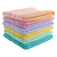 AI generated 3D Rendering of a Colorful Towel on Transparent Background - Ai Generated png