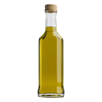 ai generato oliva olio bottiglia su trasparente sfondo - ai generato png