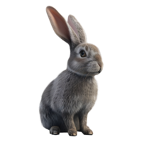 ai généré magnifique lapin sur transparent Contexte - ai généré png