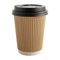 ai generado 3d representación de un café taza en transparente antecedentes - ai generado png