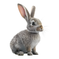 ai generato bellissimo coniglio su trasparente sfondo - ai generato png