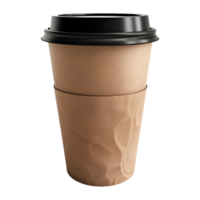 ai gerado 3d Renderização do uma café copo em transparente fundo - ai gerado png