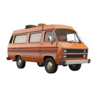 AI generated Vintage Van on Transparent background - Ai Generated png
