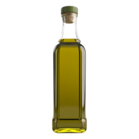 ai generiert Olive Öl Flasche auf transparent Hintergrund - - ai generiert png