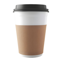 ai generado 3d representación de un café taza en transparente antecedentes - ai generado png