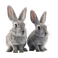 ai généré magnifique lapin sur transparent Contexte - ai généré png