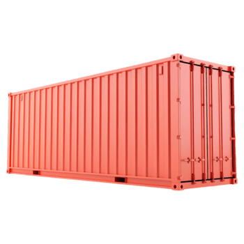 ai genererad frakt behållare på transparent bakgrund - ai genererad png