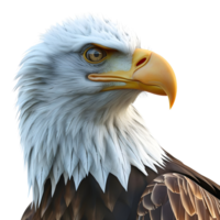 ai generiert amerikanisch Adler auf transparent Hintergrund - - ai generiert png