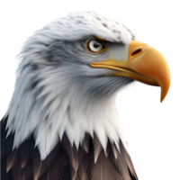 ai generado americano águila en transparente antecedentes - ai generado png