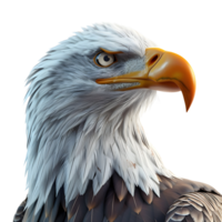 ai generiert amerikanisch Adler auf transparent Hintergrund - - ai generiert png