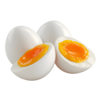 AI generated Boiled Eggs on Transparent background - Ai Generated png