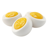 ai generiert gekocht Eier auf transparent Hintergrund - - ai generiert png