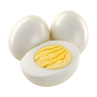 AI generated Boiled Eggs on Transparent background - Ai Generated png