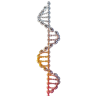 AI generated DNA Structure Element on Transparent background - Ai Generated png