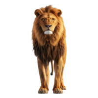 ai généré Lion sur transparent Contexte - ai généré png